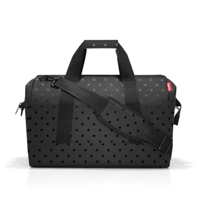 Abbildung von reisenthel allrounder L glossy dots black Vielfältige Doktortasche zum Reisen, für die Arbeit oder Freizeit Mit funktional stylischem Design