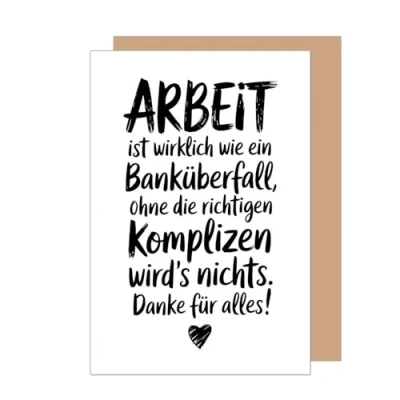 Abbildung von Edition Seidel Premium Glückwunschkarte zum Abschied mit Umschlag. Abschiedskarte Spruch Grußkarte Karte Ruhestand Jobwechsel Mann Frau Kollege Kollegin Freunde (AS151 SW025)