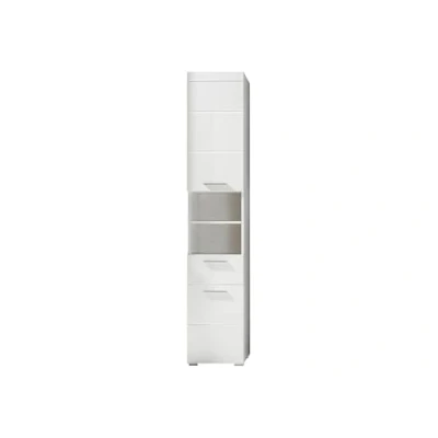Abbildung von trendteam smart living Hochschrank Badezimmerschrank Bad Amanda Aufbaumaß (BxHxT) 37 x 190 31 cm Farbe Weiß Hochglanz 139310101
