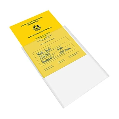 Abbildung von mtb more energy® 5x Impfpass Hülle für Impfausweis Impfbuch (neuere Ausführungen, Größe 13x9.3 cm, Ausstelldatum ab ca 2005) transparent mattiert Impfpasshülle Klarsichthülle Schutzhülle