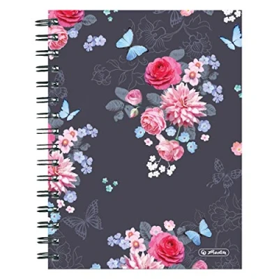 Abbildung von Herlitz 50021413 Spiralboutiquebuch A5 Ladylike Flowers, 100 Blatt kariert, 1 Stück