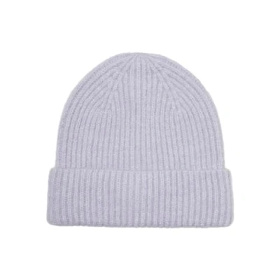 Abbildung von VERO MODA Damen VMGILA Rib Beanie NOOS Strickmütze, Cosmic Sky/Detail:White Melange, Einheitsgröße