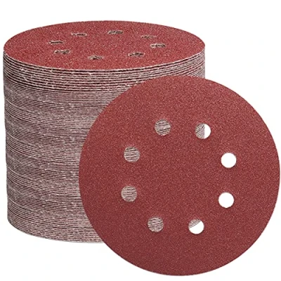 Abbildung von STEBRUAM 105 Stück Schleifpapier 125mm Klett, Profi 125 Schleifscheiben Rund 8 Loch für Exzenterschleifer（Mit Körnung 40/60/100/150/240/320/600）