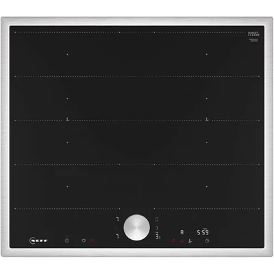 Abbildung von NEFF T66STY4L0 Induktionskochfeld N90, autarkes Glaskeramik Kochfeld 60 cm breit, Twist Pad, Flex Induction, Home Connect, Smart Hood Automatic, aufliegend, Schwarz