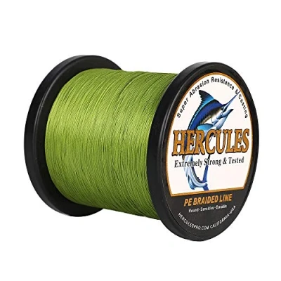 Abbildung von Hercules Super Cast 100m 2000m 109 2196 Yards Geflochtene Angelschnur 6lb 100lb Test für Salzwasser Süßwasser PE Geflecht Fischdraht Superline 4 Stränge