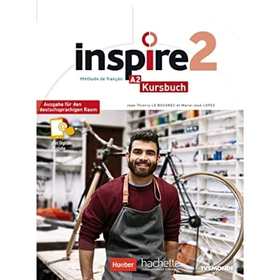 Abbildung von Inspire 2 Ausgabe für den deutschsprachigen Raum: Kursbuch mit Audio /Videos online, Code und Parcours digital®