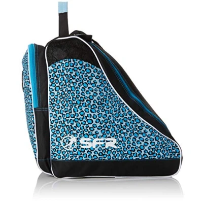 Abbildung von Sfr Skates Designer Ice &amp; Skate Bag, Unisex Erwachsene Stofftasche, Blau (Blue Leopard), 24x15x45 cm (W x H L)