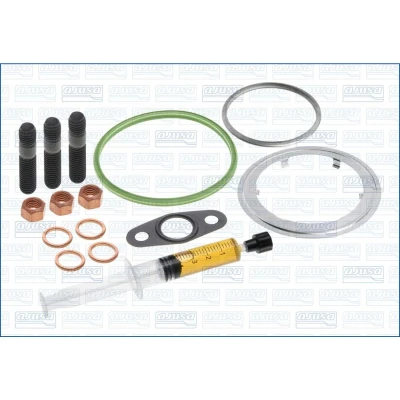 Abbildung von AJUSA JTC11843 Montagesatz, Lader with studs, syringe oil mit Dichtungen Montageanleitung BMW: 3 Touring, Saloon, 5 Touring