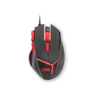 Abbildung von DR1TECH [Amazon Exclusive] Hunter Professional Gaming Maus Mit Kabel [5 Auswechselbare Gewichte + Triple FIRE] 9 Tasten Für Bis Zu 4200 DPI Ergonomische PC/PS4/XBOX