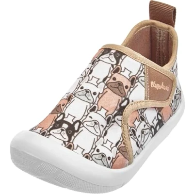 Abbildung von Playshoes Freizeitschuh Hunde Allover Unisex Kinder Sneaker, Braun Hunde, 26 EU