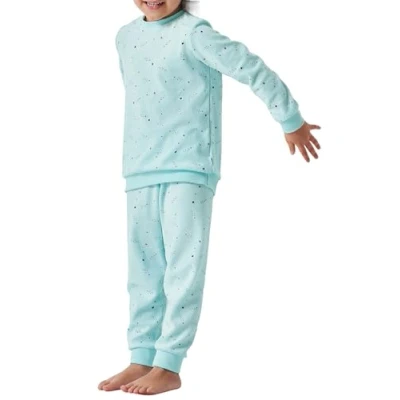 Abbildung von Schiesser Mädchen Schlafanzug lang Einhorn, Sterne, Dots, Waldmotive und Hexen Organic Cotton Pyjamaset, Mint I, 98