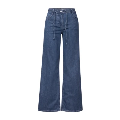 Abbildung von Street One Flared WIDE Jeans, Damen, Größe: 33x32, Blau