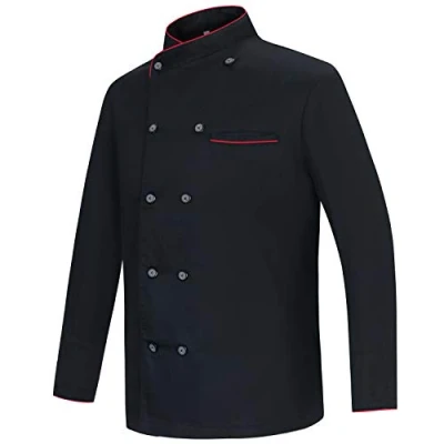 Abbildung von MISEMIYA UNIFORM KOCHJACKEN Herr Langer ÄRMEL Ref.842B Medium, Schwarz
