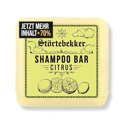Abbildung von NEU: Störtebekker® Premium Festes Shampoo Citrus Handgefertigtes, veganes für Herren &amp; Damen Wohlduftende Duschpflege Haut und Haar Feuchtigkeits Bar
