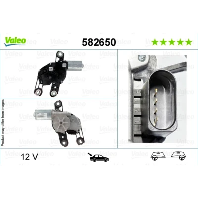 Abbildung von VALEO 582650 Scheibenwischermotor 12 hinten für Links /Rechtslenker