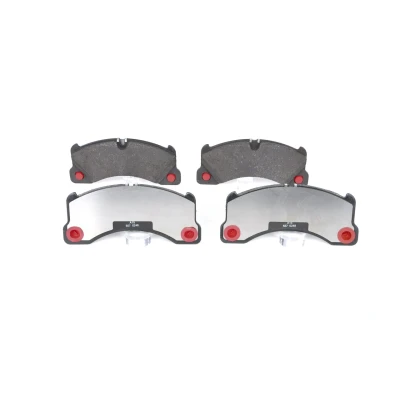 Abbildung von BOSCH 0 986 494 206 Bremsbelagsatz Low Metallic mit Anti Quietsch Blech VOLKSWAGEN: Touareg I, II, PORSCHE: Macan, Cayenne, Panamera