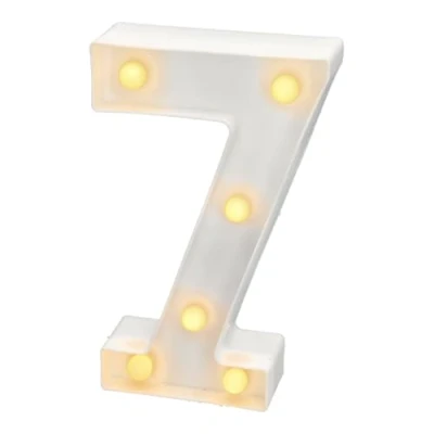 Abbildung von JANDEI Warmes Licht LED Zahlen und Buchstaben für Dekoration Atmosphäre, leuchtendes Herz, Nachtlichter, Geburtstage, Hochzeiten, Schaufenster. Sie funktionieren mit AA Batterien (7)