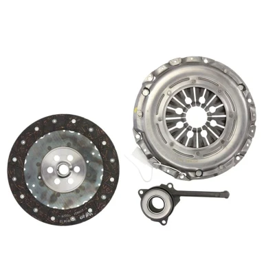 Abbildung von VALEO 834086 Kupplungssatz KIT3P (CSC) mit Kupplungsdruckplatte, Zentralausrücker Kupplungsscheibe, ohne Sensor 240 VOLKSWAGEN: GOLF 5, 6