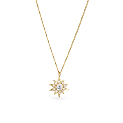 Abbildung von Elli Sparkling STAR Halskette goldcoloured, Damen, Größe: 40, Gold/coloured