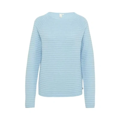 Abbildung von QS MIT Strukturmuster Strickpullover, Damen, Größe: Large, Hellblau