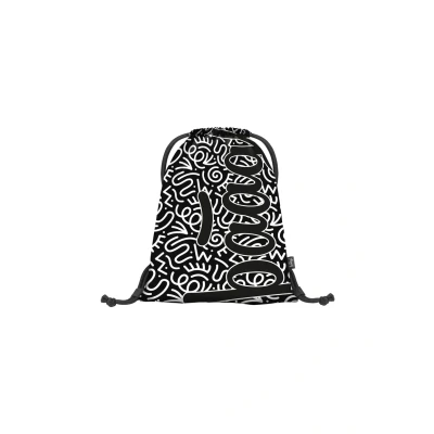 Abbildung von Baagl Turnbeutel für Jungen, wasserdichte Schuhbeutel Kinder, Schule und Kindergarten Sportbeutel Junge, Sportrucksack, Gymsack (Element)