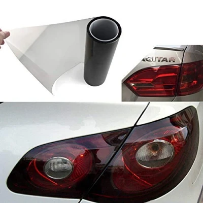 Abbildung von YAOBLUESEA Scheinwerfer Tönungsfolie Auto Folie Rückleuchten Nebelscheinwerfer Aufkleber 200x30cm Schwarz