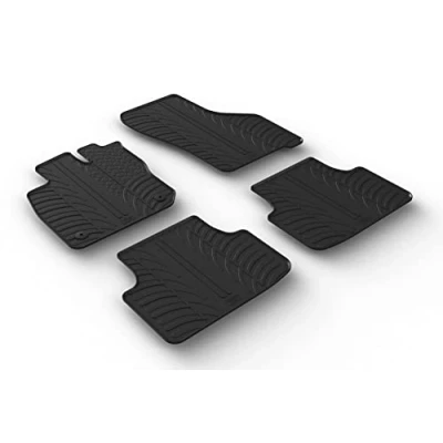 Abbildung von Gledring 0316 Fußmattensatz Gummi vorne und hinten 4 schwarz 750mm 550mm SEAT: Leon IV, CUPRA: Sportstourer