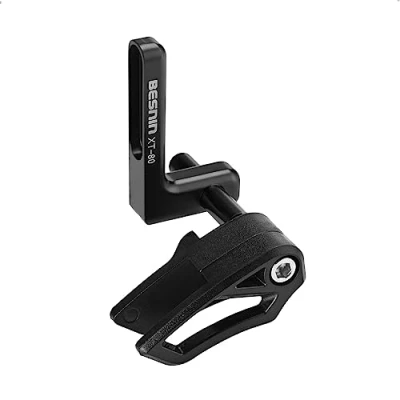 Abbildung von BESNIN Kettenführung für Rennräder Spezialkettenführung Fahrrad Kettenschutz 7075 Aluminium CNC + ABS (schwarz)