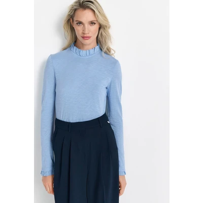 Abbildung von Rich &amp; Royal Langarmshirt, Damen, Größe: 38, Ocean blue