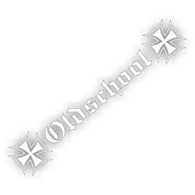Abbildung von folien zentrum Oldschool Eiserne Kreuz Totenkopf Scull 55 cm hochwertiger Aufkleber Auto Tuning OEM &amp; JDM Sticker Lustige für Stickerbomb Autoaufkleber Made in Germany
