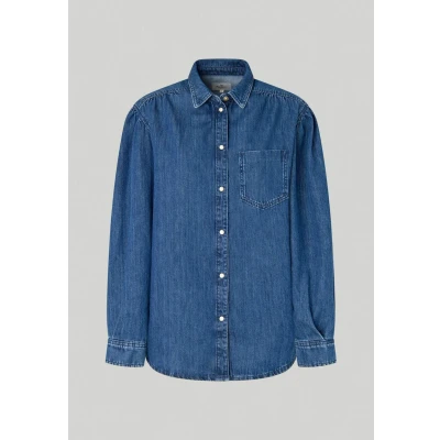 Abbildung von Pepe Jeans Miley Hemdbluse, Damen, Größe: Medium, Denim