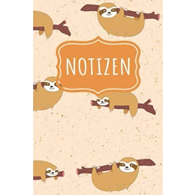 Abbildung von NOTIZEN: Lustiges Faultier Notizheft 110 linierte Seiten Format 6x9 DIN A5 Soft cover matt