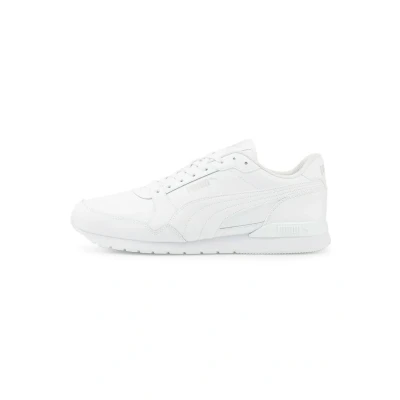 Abbildung von Puma ST Runner V L Sneaker low, Größe: 36, White/white/grey Leder/synthetik