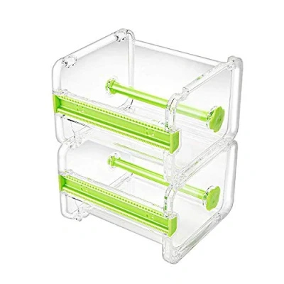 Abbildung von molshine 2 Stück Washi Tape Abroller,Klebebandspender Rollband Halterung,Organizer,Abdeckband,Tischband,Heimwerker Klebeband,Klebeband Halterung Grün