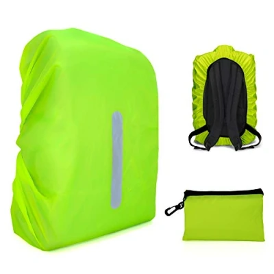 Abbildung von MyGadget Rucksack Regenschutz mit Gummizug bis 55 Liter [reflektierend &amp; wasserdicht] Rucksackhülle Backpack Schutz Schutzhülle Regenhülle Neon Gelb