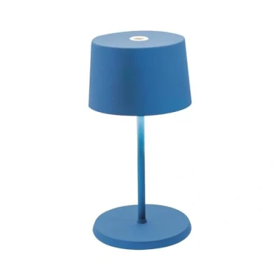 Abbildung von Zafferano Olivia mini 3K Akku Tischlampe capriblau