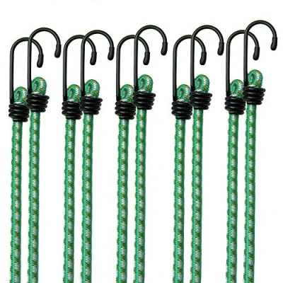 Abbildung von Deuba® 10x Spanngummi Set Metallhaken 61cm Expander Gepäckspanner Universal Gepäckgummi Spannseil