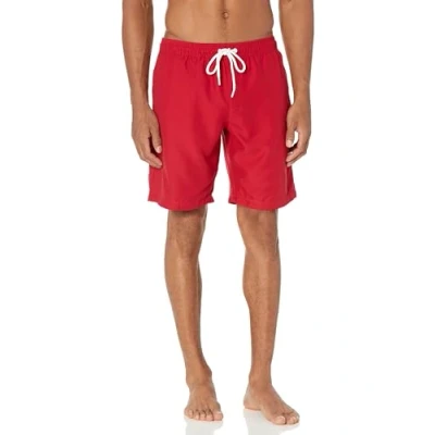 Abbildung von Amazon Essentials Herren Badehose, Schnell Trocknend, 23 cm, Rot, XXL