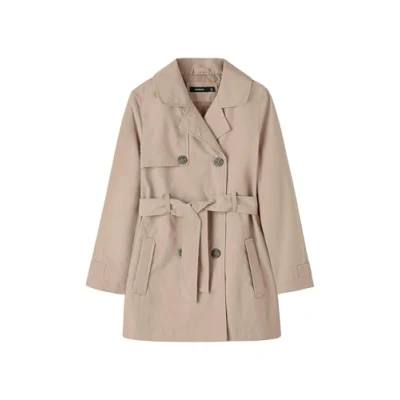 Abbildung von Name it Nkfmadelin Trenchcoat für Kinder, Größe: 134, Savannah tan