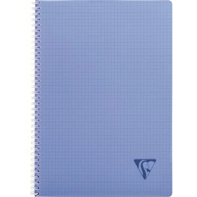 Abbildung von Clairefontaine 328125C Spiralbuch Linicolor Fresh, DIN A4, 21 x 29,7 cm, kariert, 50 Blatt, 90g, farbig sortiert, 1 Stück