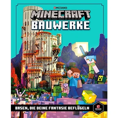 Abbildung von Minecraft Bauwerke. Basen, die deine Fantasie beflügeln: Ein offizielles Buch (Minecraft Schritt für Schritt) Beeindruckende ... mit vielen Abbildungen Geschenk Gamer