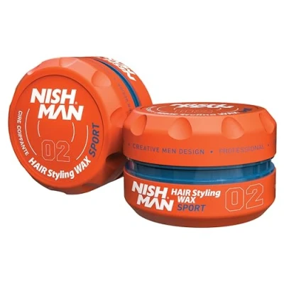 Abbildung von Nishman Haar Styling Wachs 150ML Kraftvoller Halt und Flexibles für Jede Frisur Langanhaltende Kontrolle Definition (150ML, 02 Sport)