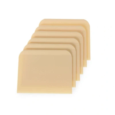 Abbildung von HENDI Teigspachtel 6 Stk. 12 x 9,6 cm PP Kunststoff rechteckig, Teigschaber Teigkarte