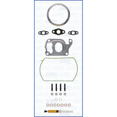 Abbildung von AJUSA JTC11846 Montagesatz, Lader with studs, syringe oil mit Dichtungen Montageanleitung BMW: 5 Touring, X6, X5