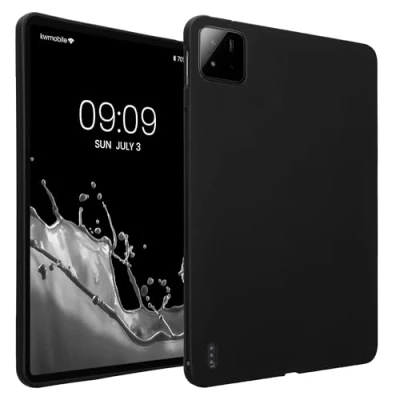 Abbildung von kwmobile Schutzhülle kompatibel mit Xiaomi Pad 7 / Pro Hülle Silikon Tablet Cover Case Schwarz matt