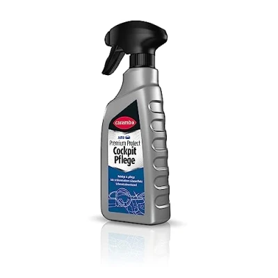 Abbildung von Caramba Premium Protect Cockpit Pflege (500 ml) Auto Innenraum Reiniger mit frischem Duft für Kunststoff und Glattleder schonende anhaltenden Schutz seidenmatten Glanz