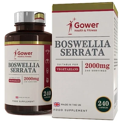 Abbildung von GH Weihrauchkapseln 2000mg Indischer Weihrauch 5:1 Extrakt 240 Vegetarische Boswellia Serrata Kapseln für Die Gelenke Hergestellt in ISO Zertifizierten Betrieben Gentechnik &amp; Glutenfrei