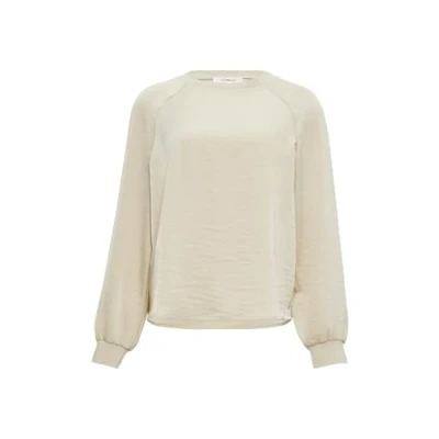 Abbildung von s.Oliver Satin Blusenshirt Langarm