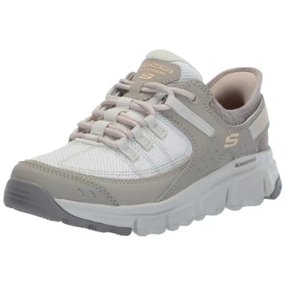 Abbildung von Skechers Damen Summits at, Taupe Synthetik Mesh Besatz, 41 EU