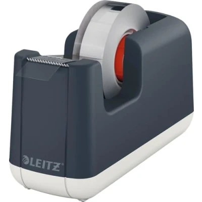 Abbildung von Leitz Klebeband Tischabroller, Stabiler Stand, Klebebandabroller inkl. Klebeband, Samtgrau, Cosy Serie, 53670089
